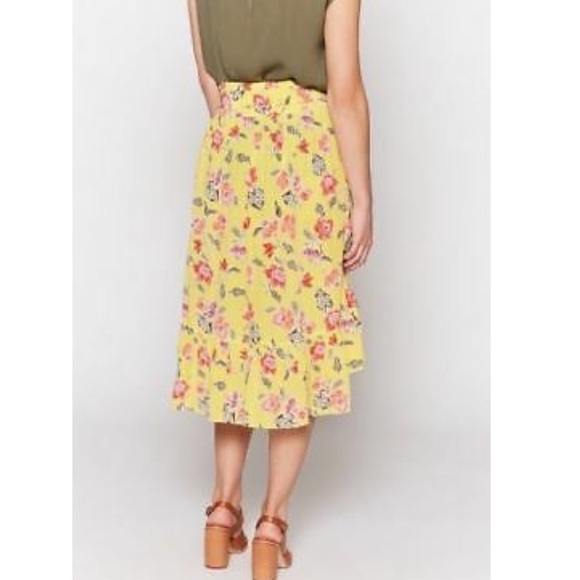 Joie Denisha Floral Silk Wrap Skirt EUC - Picture 7 of 9